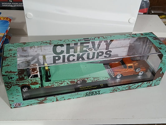 M2 CHEVY PU's 1968 Chevrolet C60 Truck and 1958 Chevrolet Apache Steps SIDE TORN