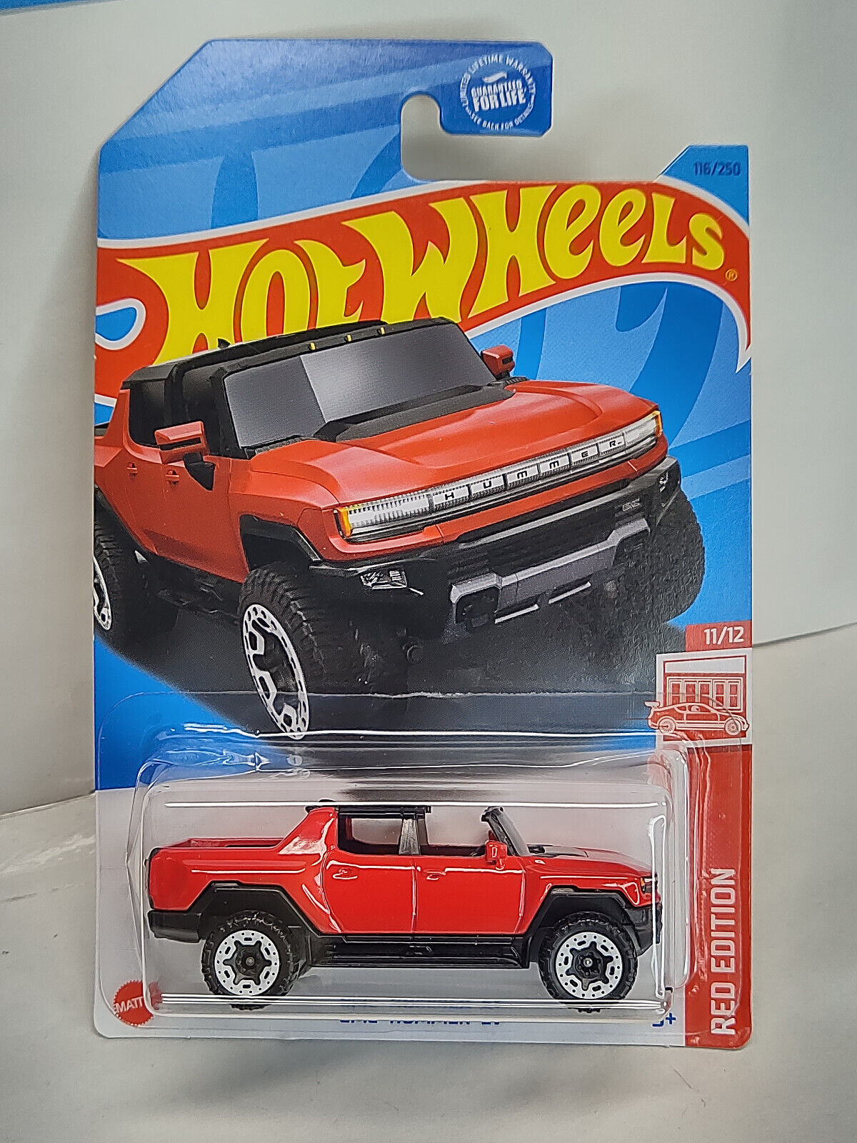 Hot Wheels #116 RED Edition Series #11 GMC Hummer EV PGHK CREASED(Box-G)