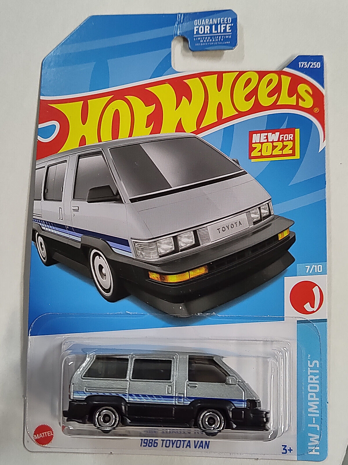 Hot Wheels #173 J-Imports Series #7 1986 Toyota Van PEGHOOK CREASED (Wall 2)