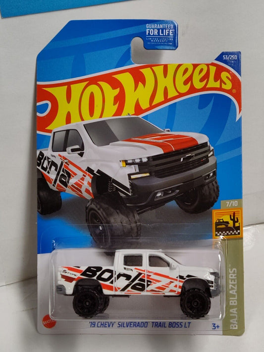 Hot Wheels #053 Mainlne Baja Blazers Series #7 '19 Chevy Silverado Trail Boss LT