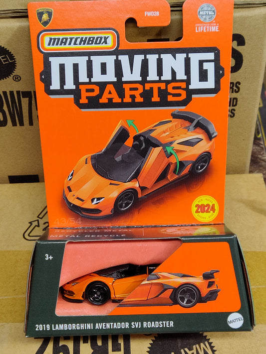 Matchbox Moving Parts Series #43 2019 Lamboghini Aventador SVJ Roadster