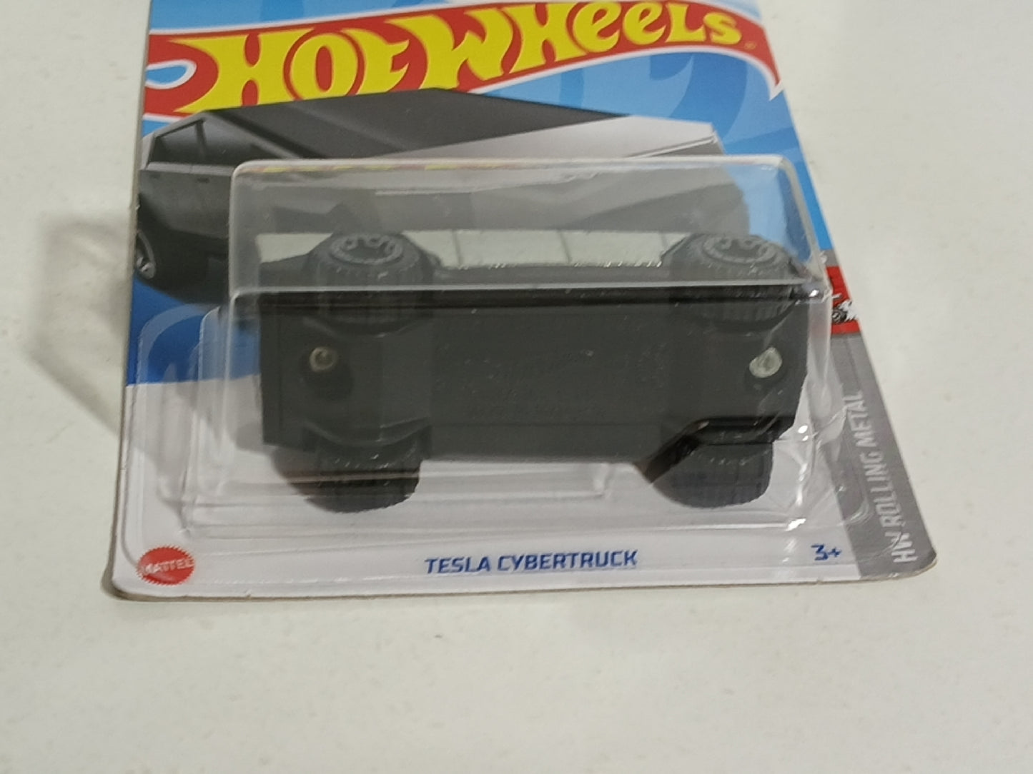 Hot Wheels Rolling Metal Series #4 Tesla Cybertruck BLISTER CRACKED ON LH SIDE